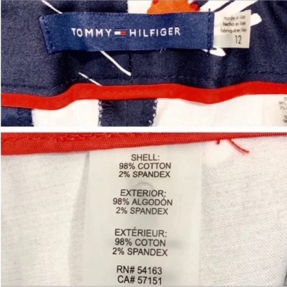 TOMMY HILFIGER Radcliffe slim-leg daisy pants NEW - Picture 7 of 10
